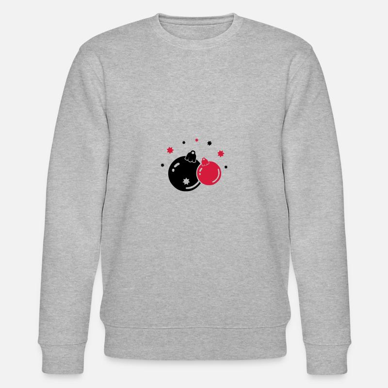 weihnachtskugeln 2 - Stanley/Stella Unisex Bio-Sweatshirt CHANGER  - Grau meliert