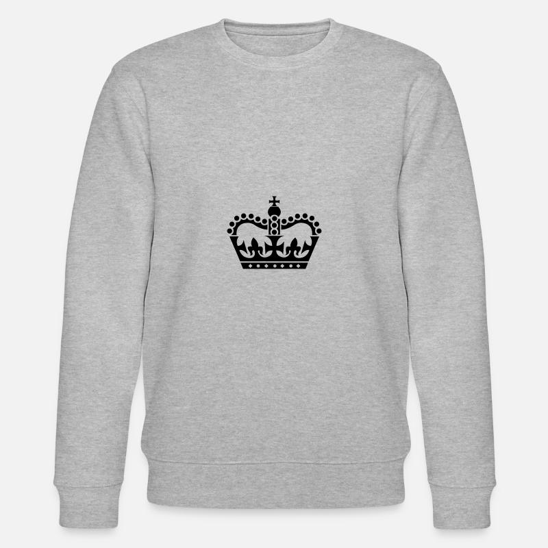 krone 01 - Stanley/Stella Unisex Bio-Sweatshirt CHANGER  - Grau meliert