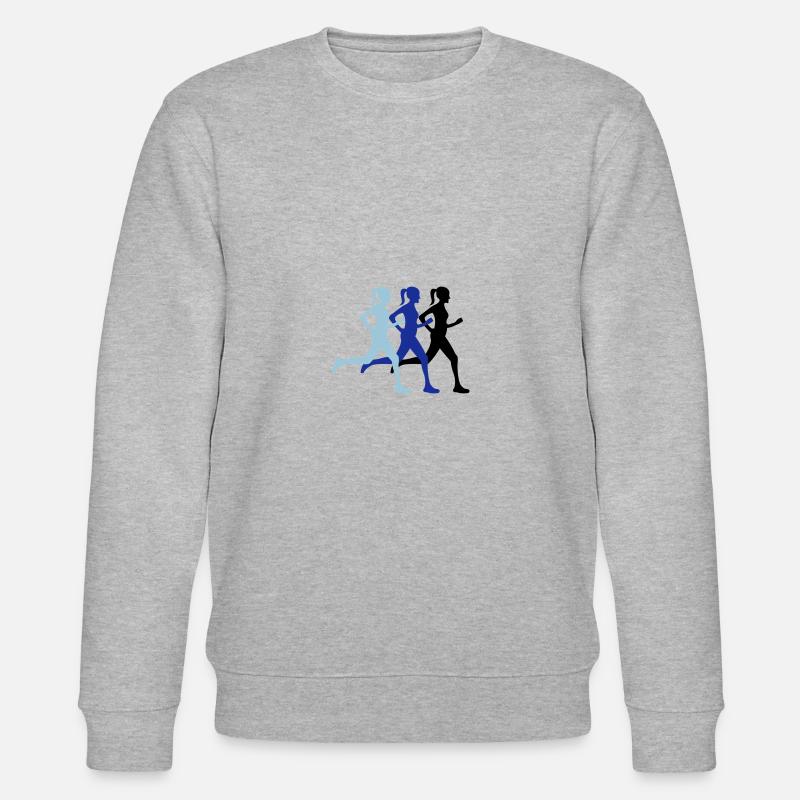 läuferinnen - Stanley/Stella Unisex Bio-Sweatshirt CHANGER  - Grau meliert