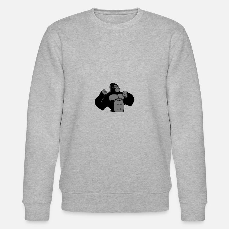 gorilla - Stanley/Stella Unisex Bio-Sweatshirt CHANGER  - Grau meliert