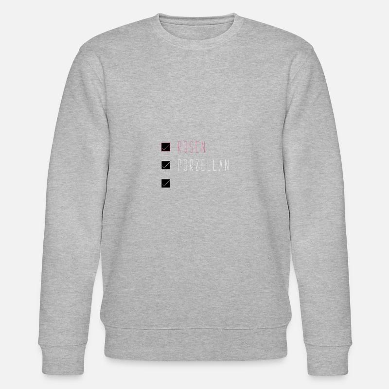 Silberne Hochzeit Jubiläum Geschenk - Stanley/Stella Unisex Bio-Sweatshirt CHANGER  - Grau meliert