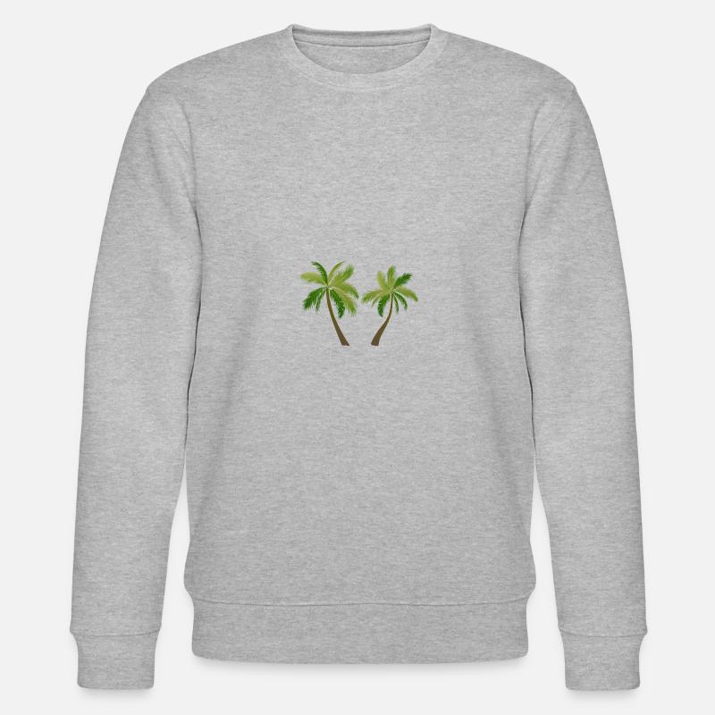 Palme Palmenbaum 2305 S - Stanley/Stella Unisex Bio-Sweatshirt CHANGER - Grau meliert