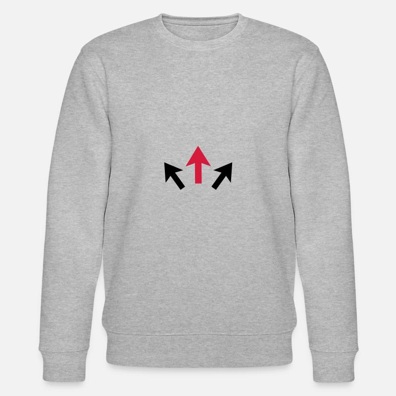 pfeile 01 - Stanley/Stella Unisex Bio-Sweatshirt CHANGER  - Grau meliert