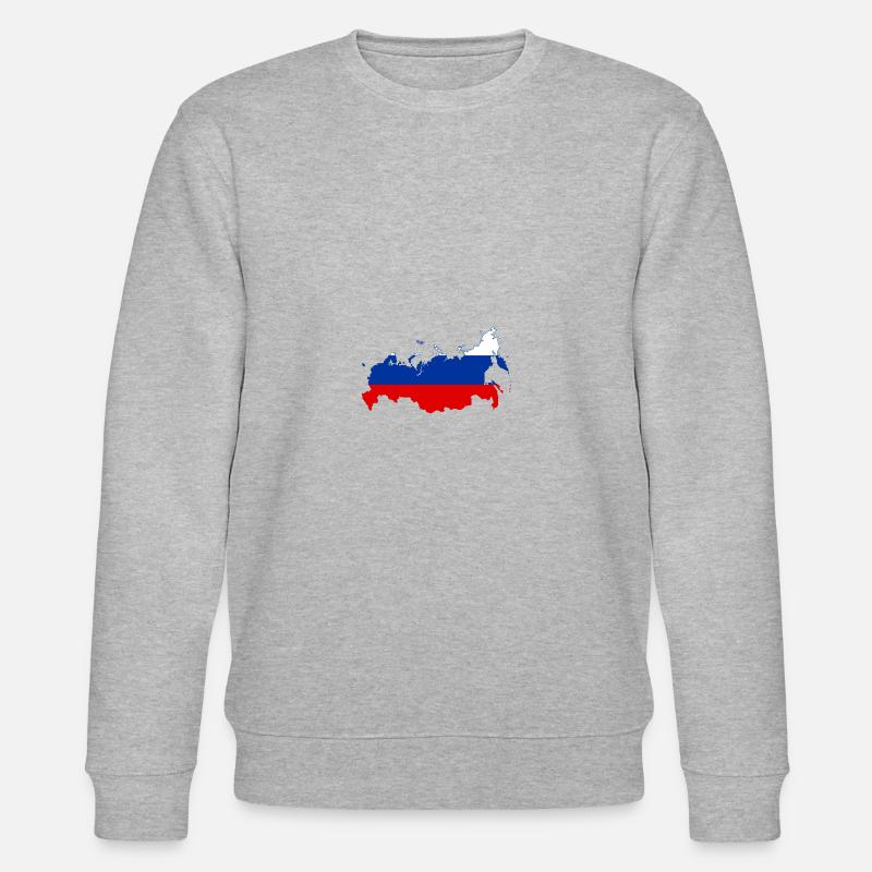 Russie Russie Poutine - Sweat bio CHANGER Stanley/Stella Unisexe - gris chiné
