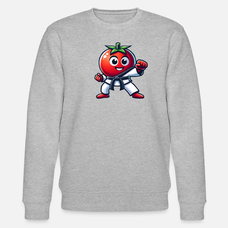 Karaté Tomate : Art martial amusant - Sweat bio CHANGER Stanley/Stella Unisexe - gris chiné