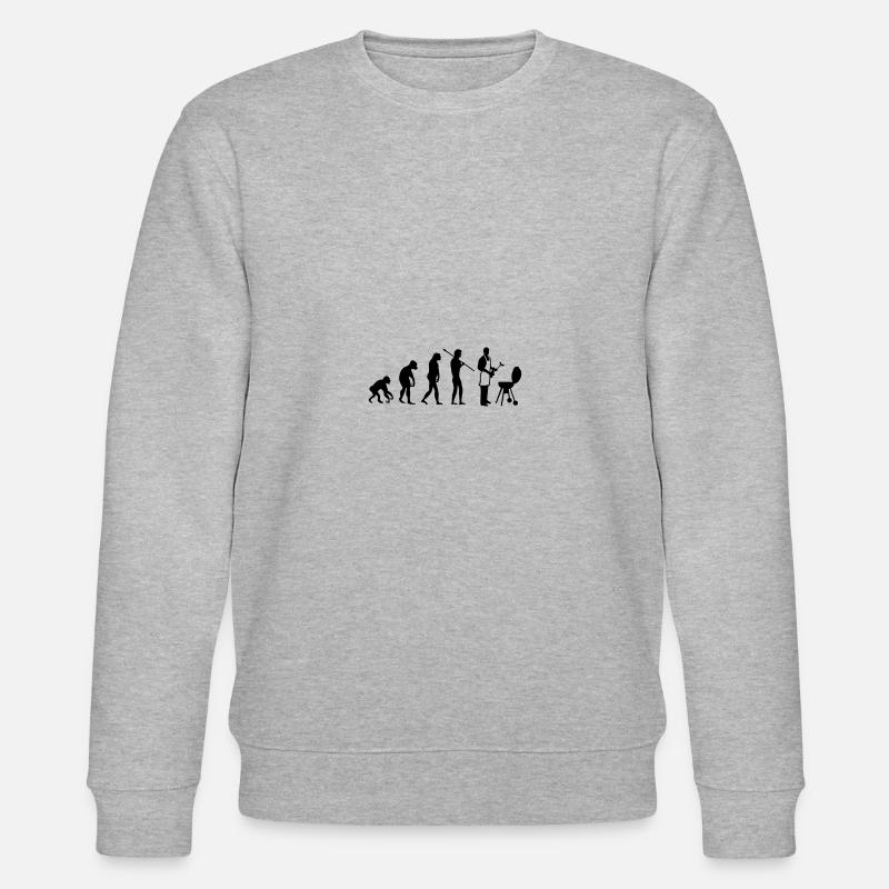 grill evolution - Stanley/Stella CHANGER Unisex Organic Sweatshirt - heather grey
