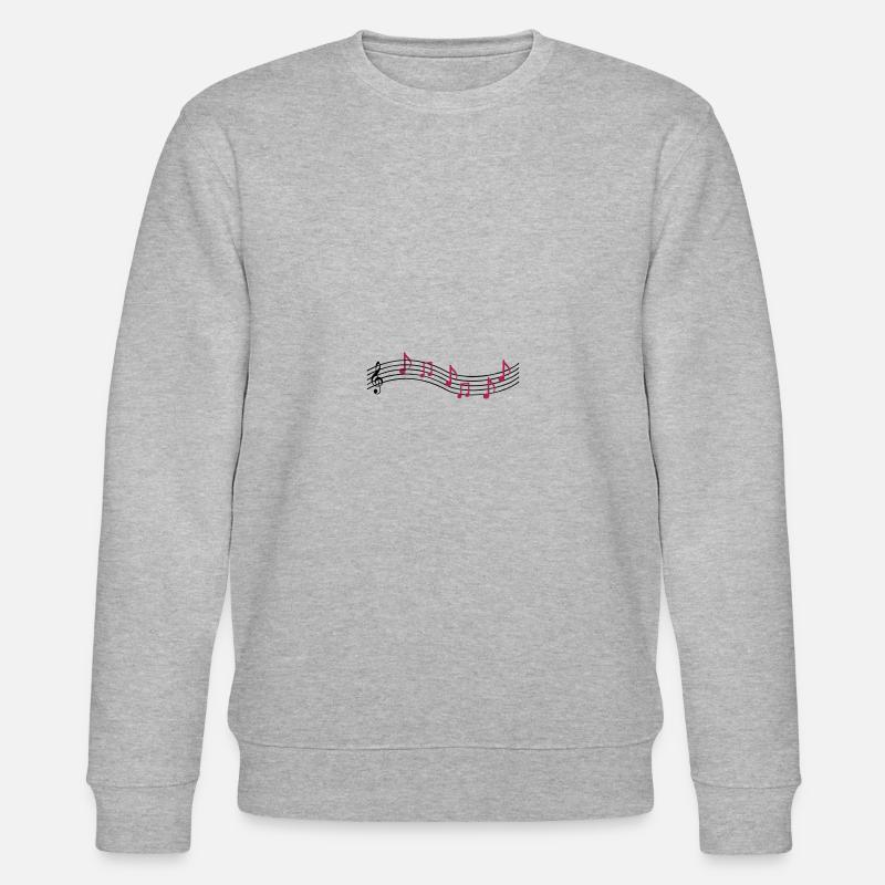 notes de musique 2 - Sweat bio CHANGER Stanley/Stella Unisexe - gris chiné