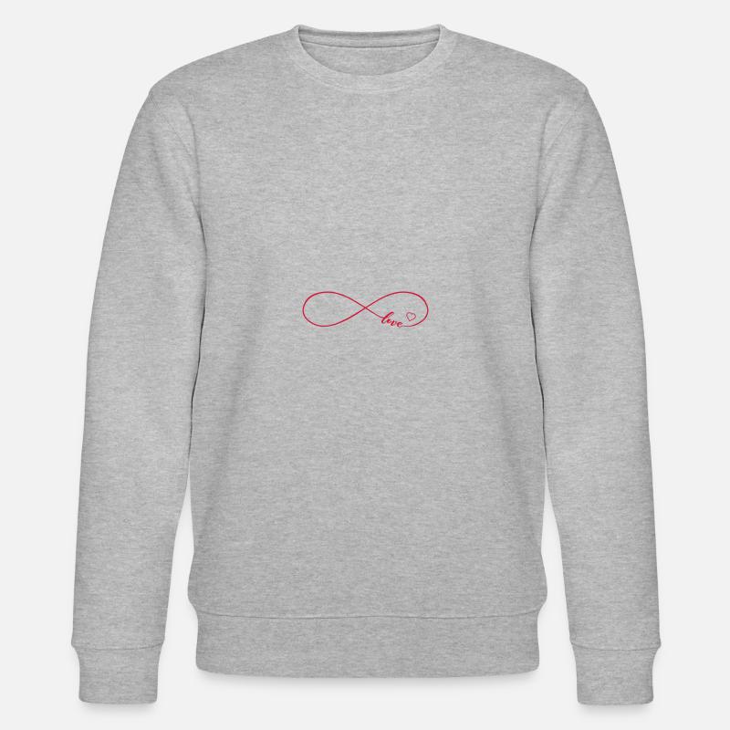 unendliche liebe - Stanley/Stella Unisex Bio-Sweatshirt CHANGER - Grau meliert