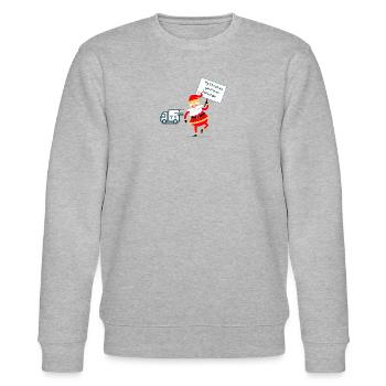 My Christmas spirit is on back order - Stanley/Stella Unisex Bio-Sweatshirt CHANGER  - Grau meliert - Vorne - Nik (191cm) & Marisol (170cm)