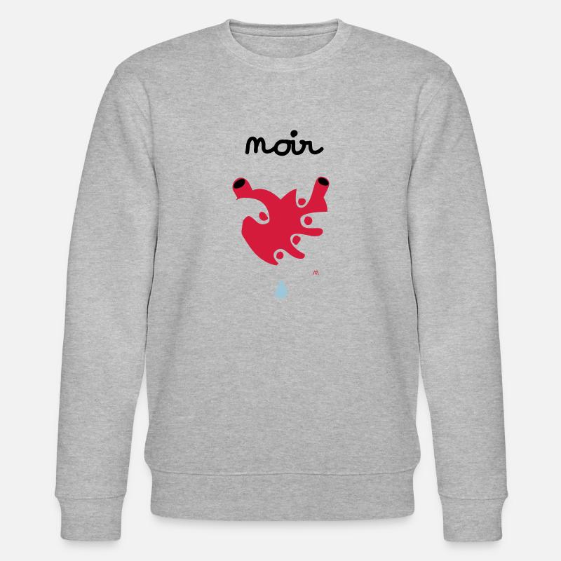 Noir Désir - Stanley/Stella Unisex Bio-Sweatshirt CHANGER  - Grau meliert