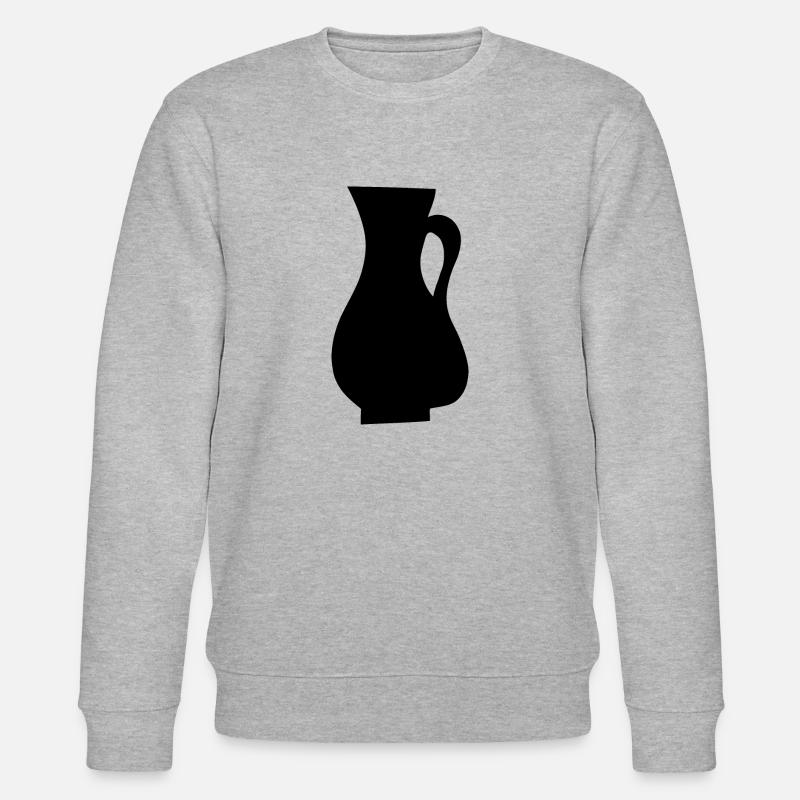Abstrakte Kunst Objekt Kanne Geschenkidee - Stanley/Stella Unisex Bio-Sweatshirt CHANGER  - Grau meliert
