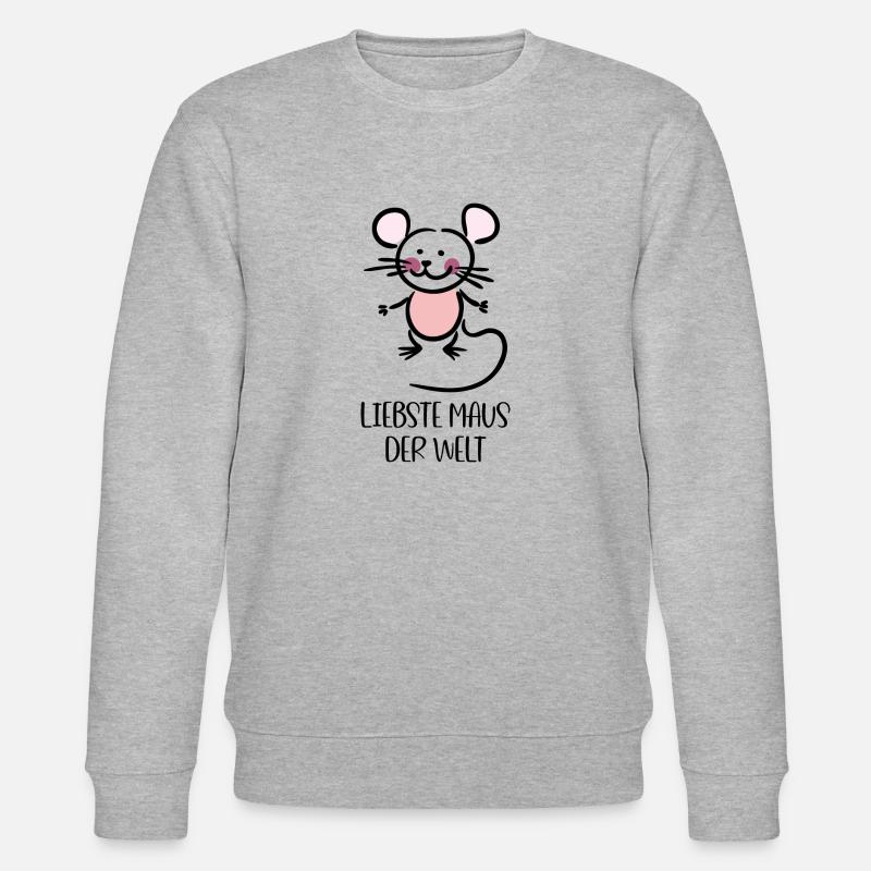 Maus - Stanley/Stella Unisex Bio-Sweatshirt CHANGER  - Grau meliert