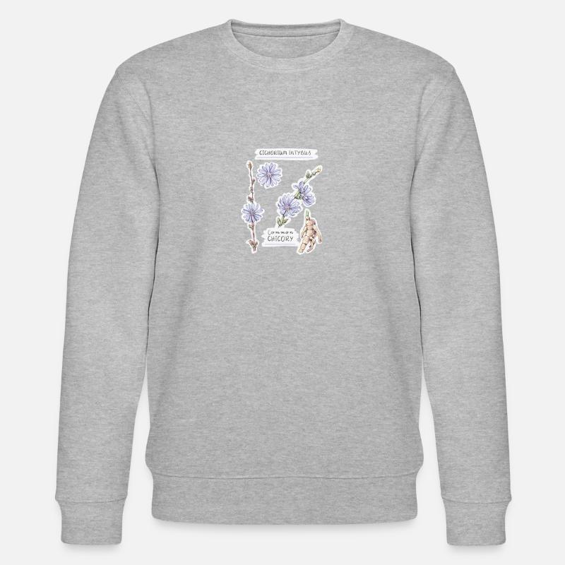 Chicorée-Reisender - Zeichnung - Stanley/Stella Unisex Bio-Sweatshirt CHANGER - Grau meliert