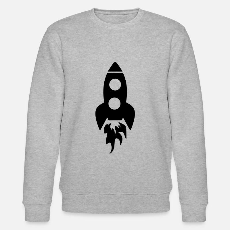 Rakete symbol - Stanley/Stella Unisex Bio-Sweatshirt CHANGER  - Grau meliert