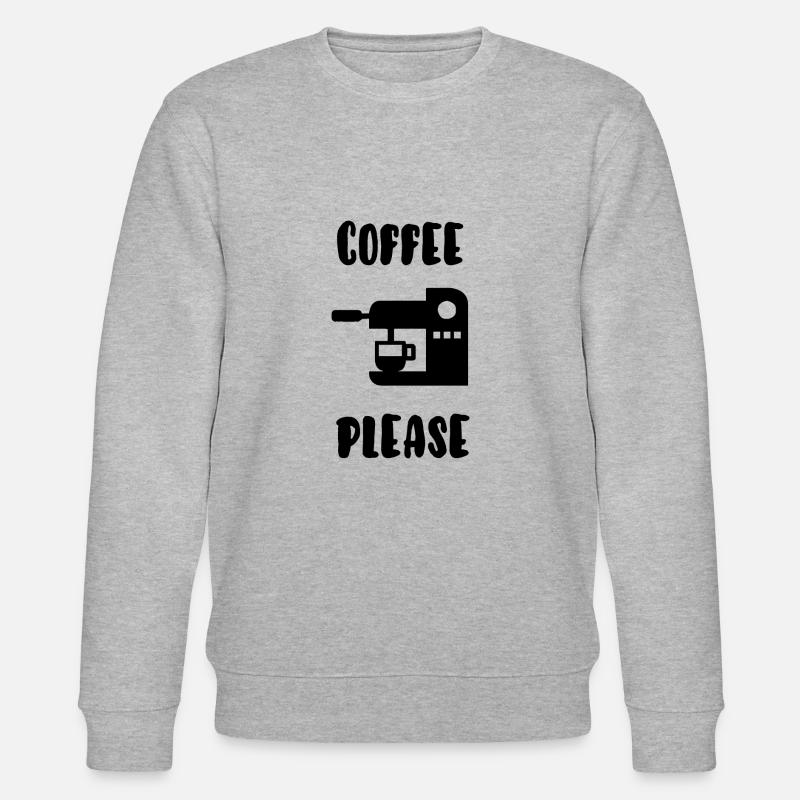 Kaffee bitte - Stanley/Stella Unisex Bio-Sweatshirt CHANGER  - Grau meliert