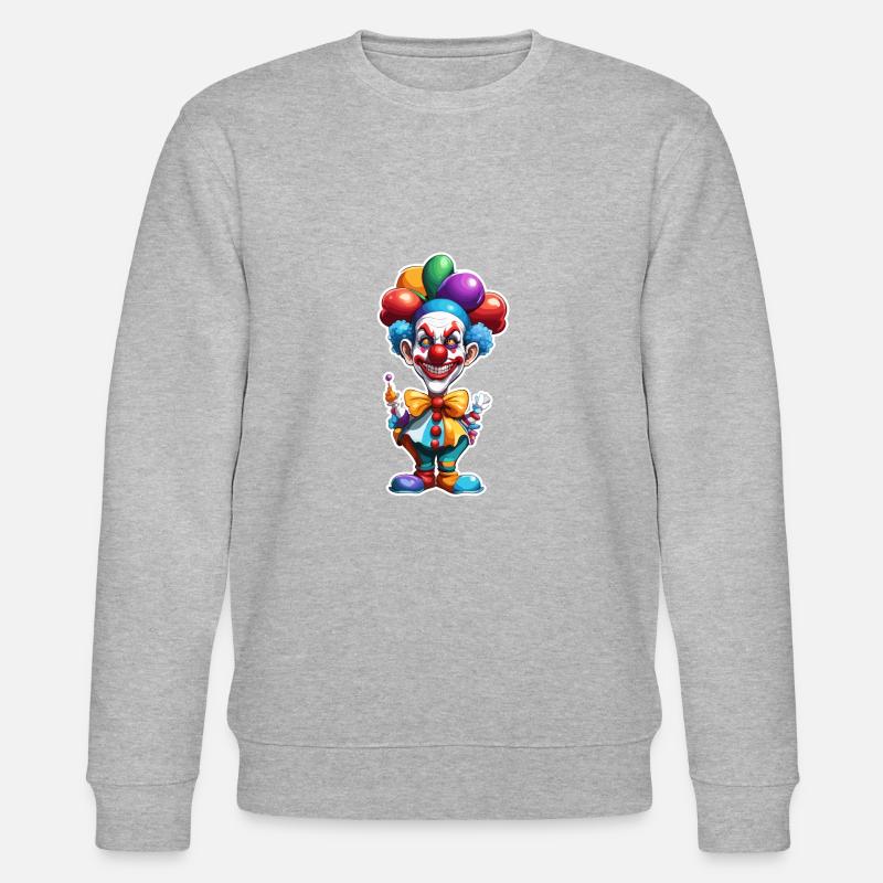 Clown / Cirque / Carnaval / Carnaval / Ludique - Sweat bio CHANGER Stanley/Stella Unisexe - gris chiné