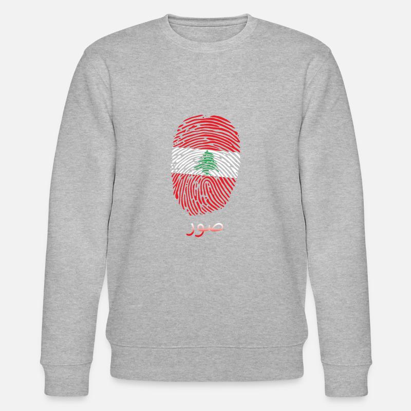 TYROS Libanese Libanon Libanesin Libanesisch - Stanley/Stella Unisex Bio-Sweatshirt CHANGER  - Grau meliert