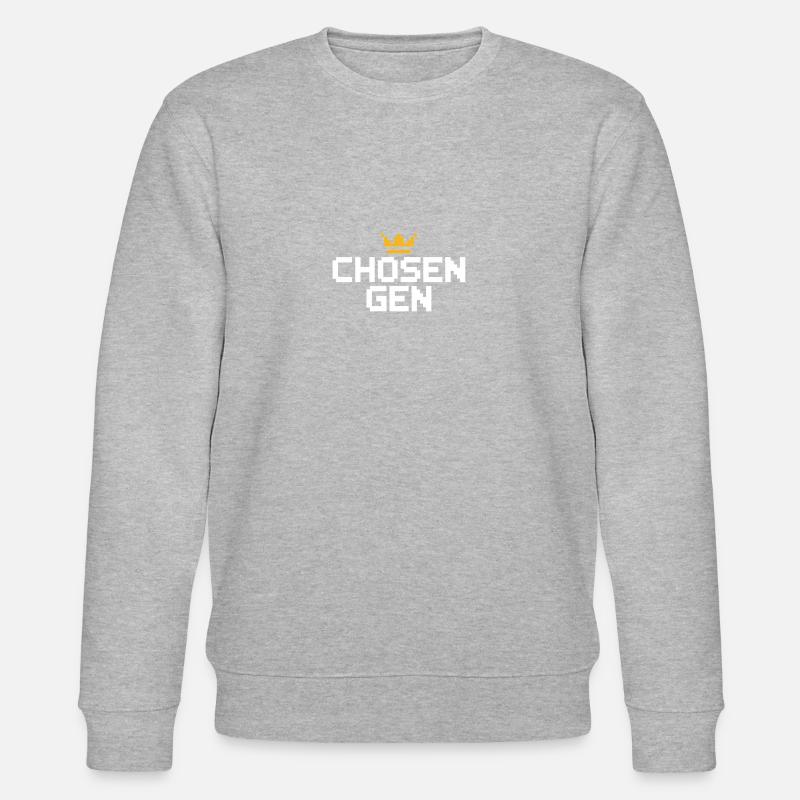 Auserwählte Generation Christlicher Gamer - Stanley/Stella Unisex Bio-Sweatshirt CHANGER  - Grau meliert