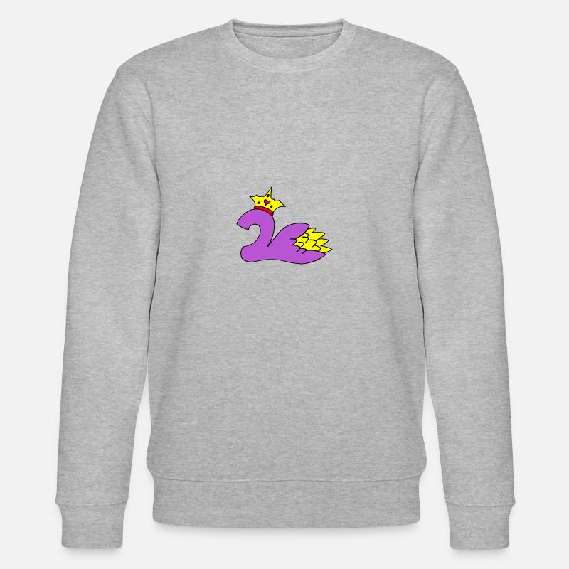 Deux avec couronne et fleur - Sweat bio CHANGER Stanley/Stella Unisexe - gris chiné