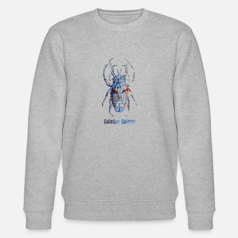 Skarabäus Goliathus Goliatus - Stanley/Stella Unisex Bio-Sweatshirt CHANGER  - Grau meliert