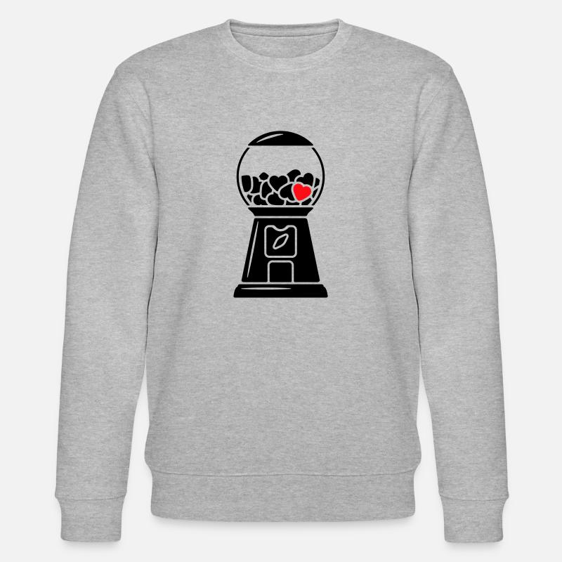 Liebe kaufen - Kaugummuautomat - Stanley/Stella Unisex Bio-Sweatshirt CHANGER - Grau meliert