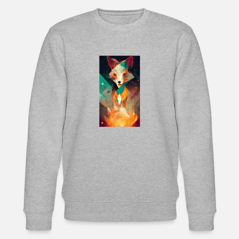 Fire Fox - Sweat bio CHANGER Stanley/Stella Unisexe - gris chiné