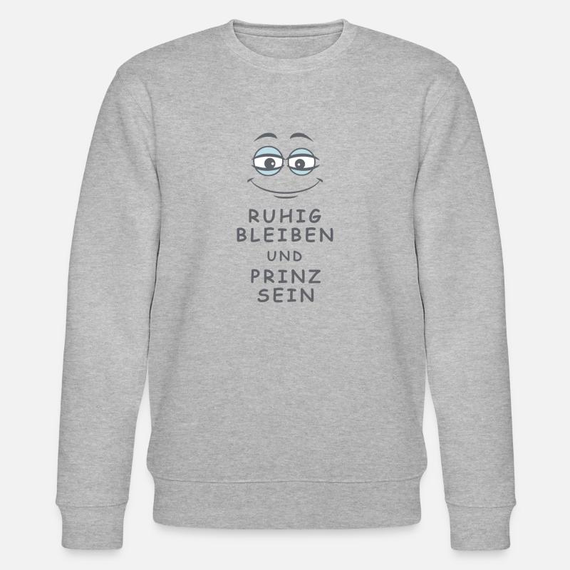 Prinz sein - Stanley/Stella Unisex Bio-Sweatshirt CHANGER  - Grau meliert