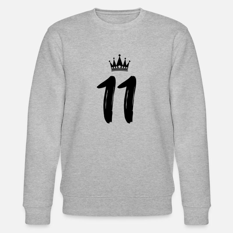 11 krone - Stanley/Stella Unisex Bio-Sweatshirt CHANGER  - Grau meliert