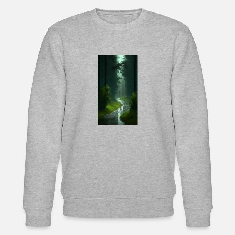 Friedlicher Wald - Stanley/Stella Unisex Bio-Sweatshirt CHANGER  - Grau meliert