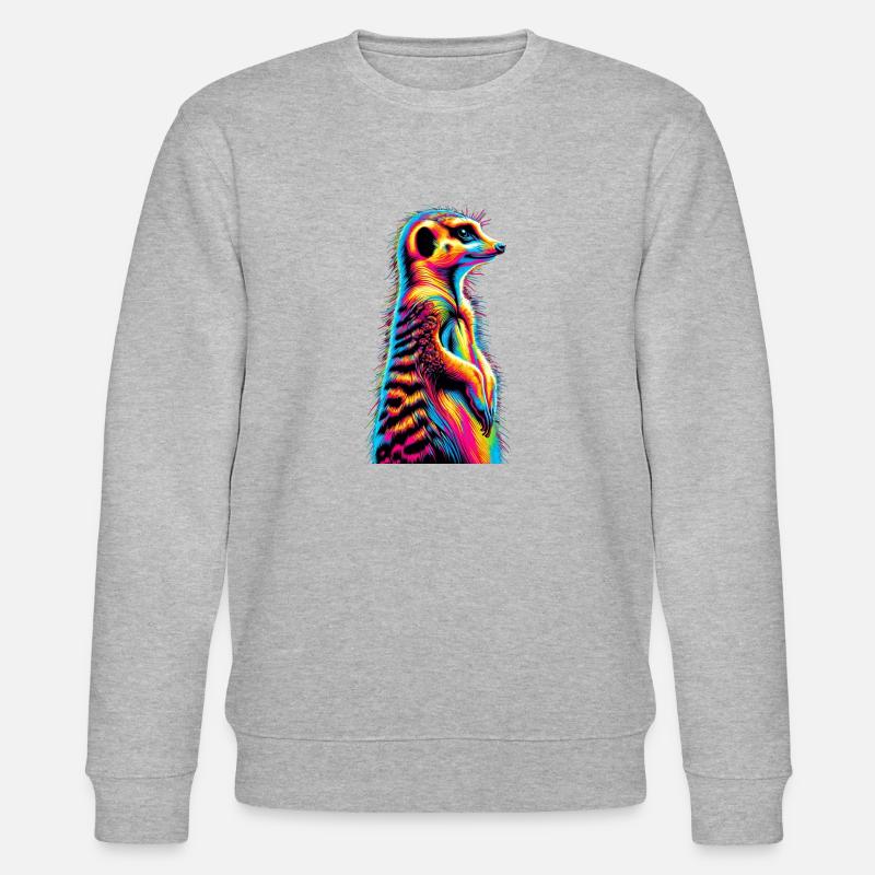 Erdmännchen - Stanley/Stella Unisex Bio-Sweatshirt CHANGER  - Grau meliert