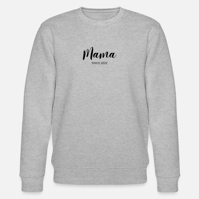 Mama since 2022 - Stanley/Stella Unisex Bio-Sweatshirt CHANGER  - Grau meliert