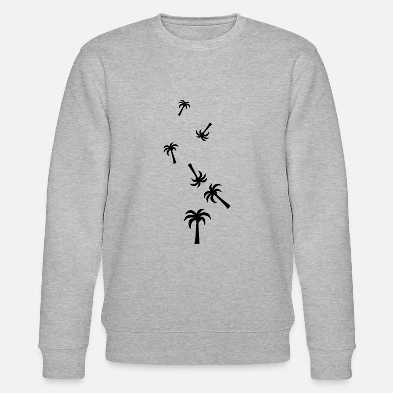 palme symbol - Stanley/Stella Unisex Bio-Sweatshirt CHANGER  - Grau meliert