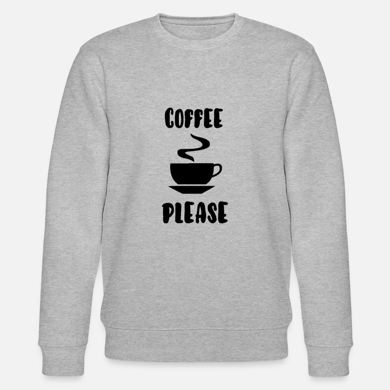 coffee please - Sweat bio CHANGER Stanley/Stella Unisexe - gris chiné