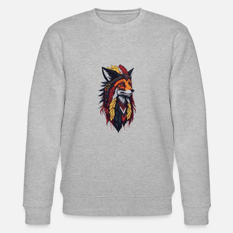 Renard Renard b - Sweat bio CHANGER Stanley/Stella Unisexe - gris chiné