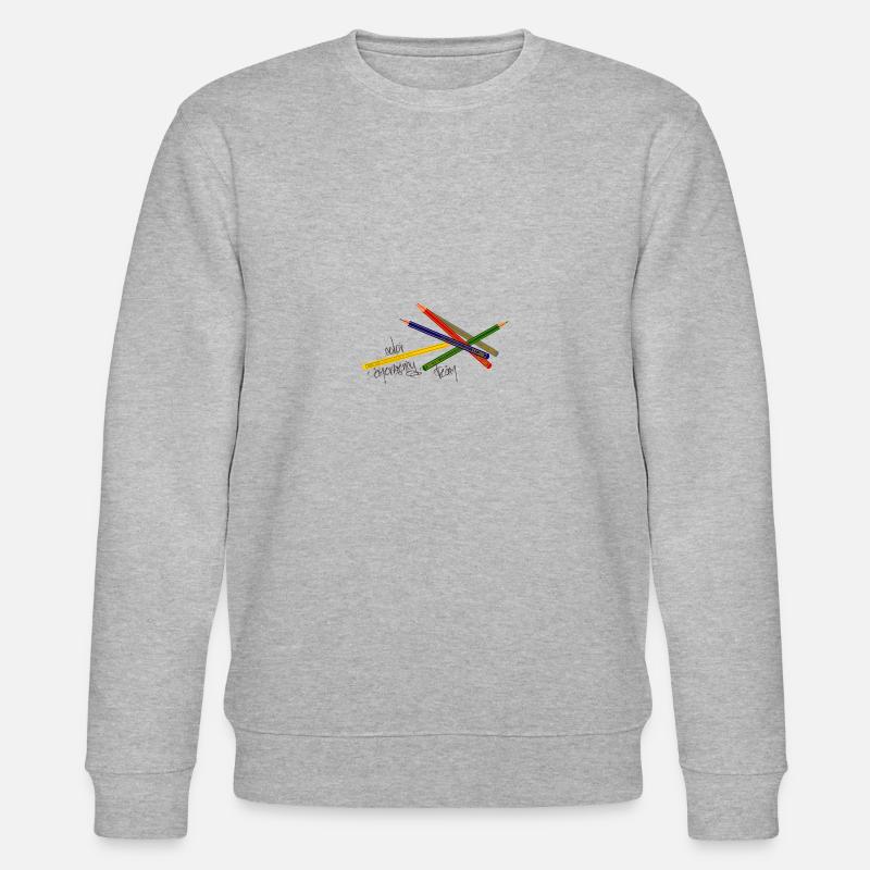 Crayons de couleur - Sweat bio CHANGER Stanley/Stella Unisexe - gris chiné