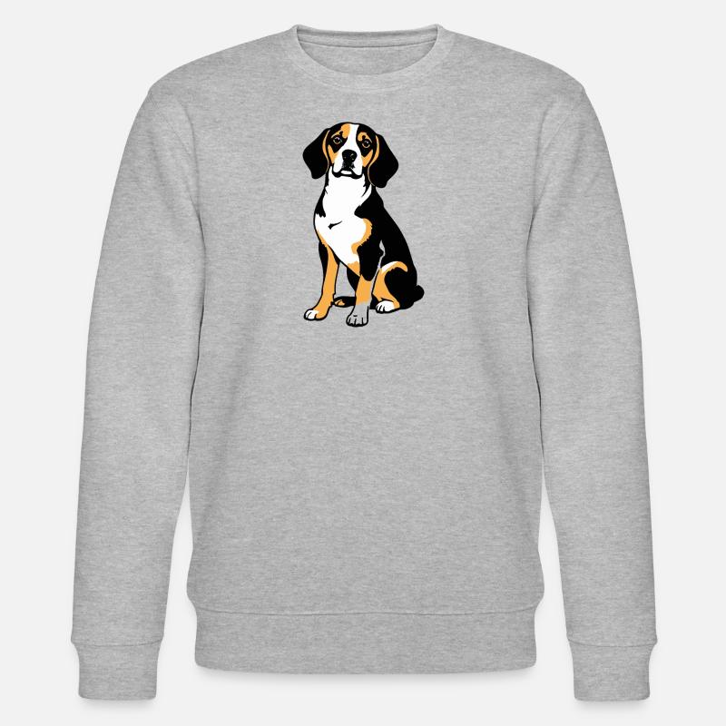 Beagle - Pet Dog Design - Stanley/Stella Unisex Bio-Sweatshirt CHANGER  - Grau meliert
