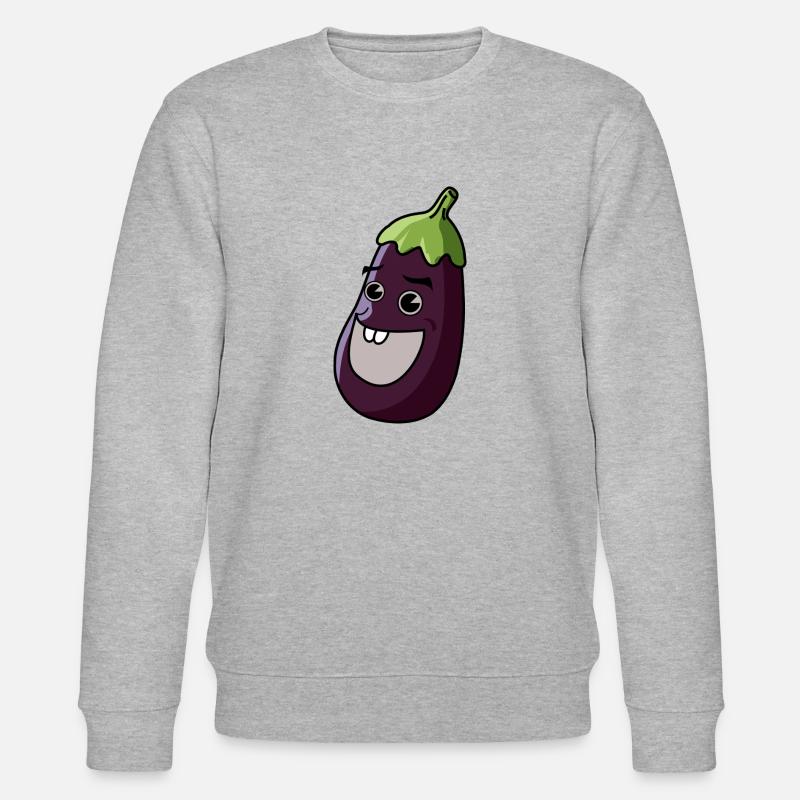 Aubergine Comic - Stanley/Stella Unisex Bio-Sweatshirt CHANGER  - Grau meliert