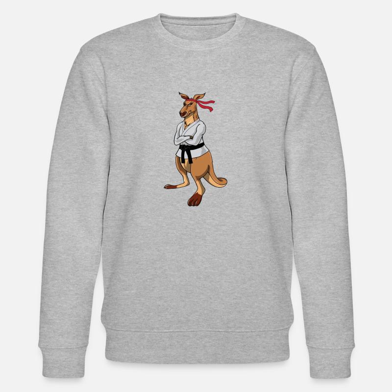 Kangaroo - Stanley/Stella Unisex Bio-Sweatshirt CHANGER  - Grau meliert