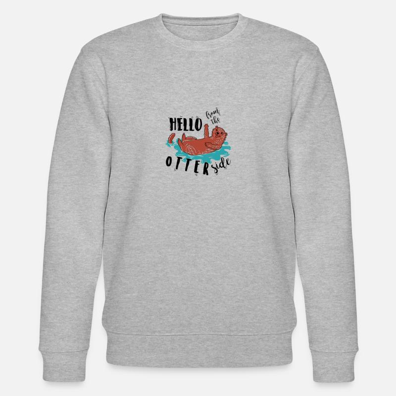 OTTER Seite - Stanley/Stella Unisex Bio-Sweatshirt CHANGER  - Grau meliert