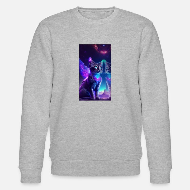 AstroCat - Stanley/Stella Unisex Bio-Sweatshirt CHANGER  - Grau meliert