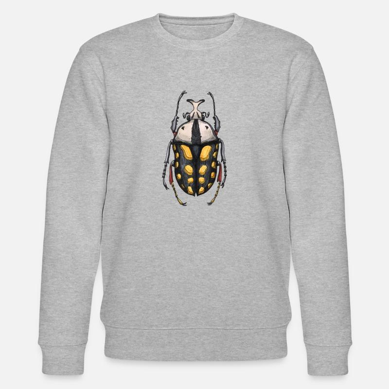 Großer Käferhirsch - Riesenkäferhirsch - Stanley/Stella Unisex Bio-Sweatshirt CHANGER  - Grau meliert