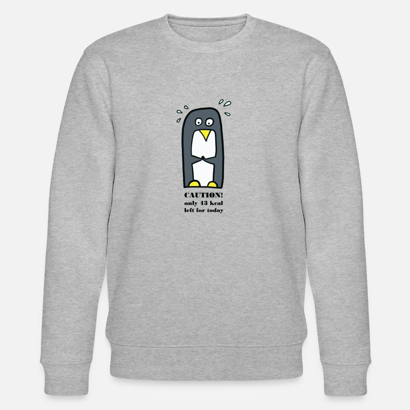Pinguin auf Diät - Stanley/Stella Unisex Bio-Sweatshirt CHANGER  - Grau meliert