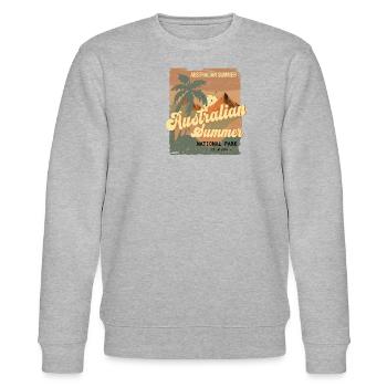 Australian Summer - Stanley/Stella CHANGER Unisex Organic Sweatshirt - heather grey - Front - Nik (191cm) & Marisol (170cm)