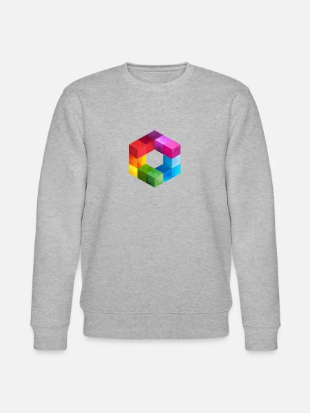 cube - Stanley/Stella CHANGER Unisex Organic Sweatshirt - heather grey