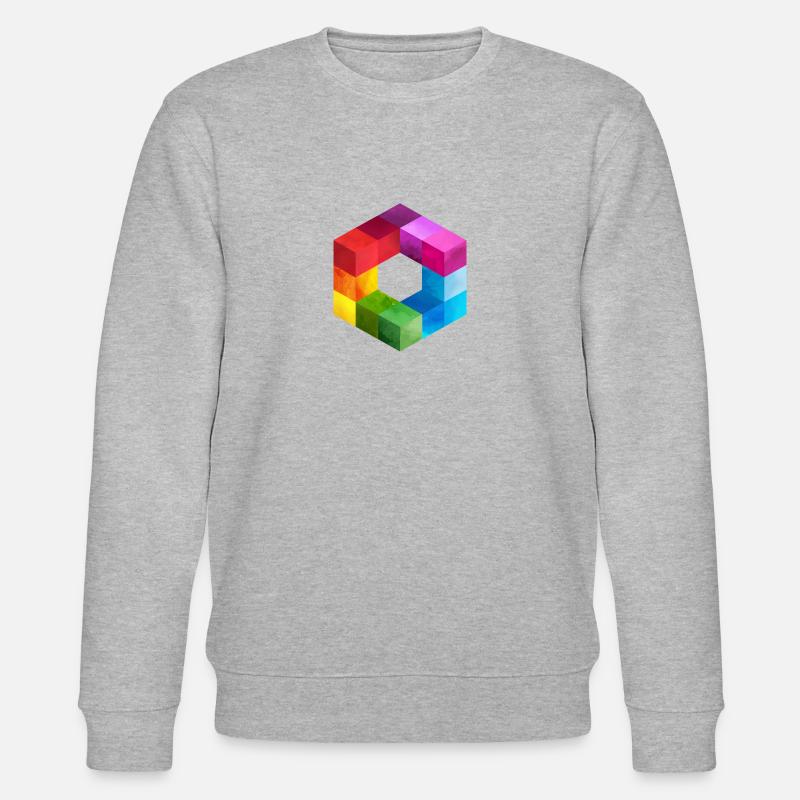 cube - Stanley/Stella CHANGER Unisex Organic Sweatshirt - heather grey