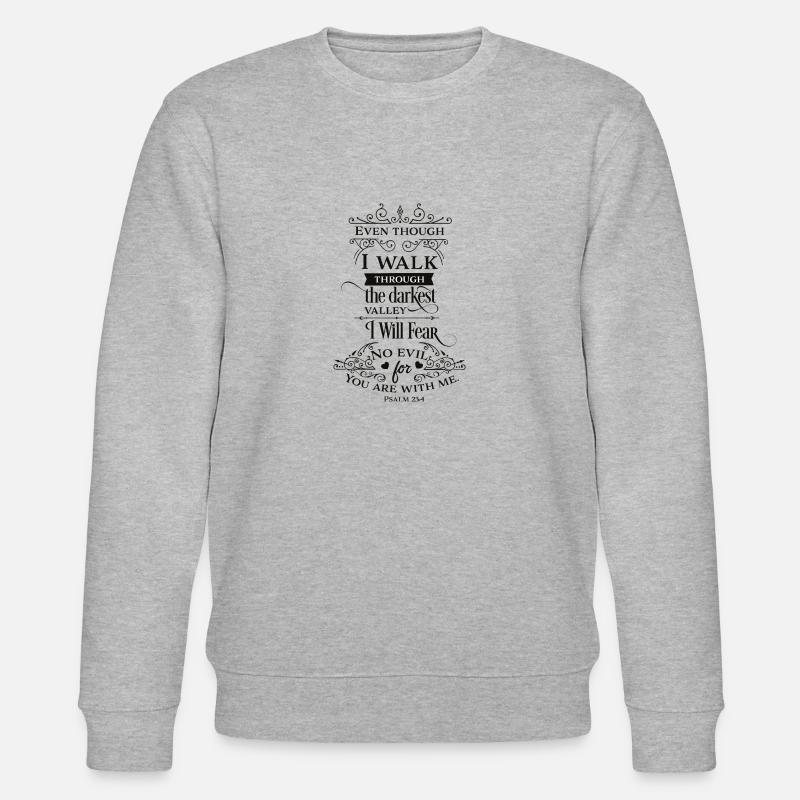 Klamotten mit Sprüchen - Psalm - Geschenkidee - Stanley/Stella Unisex Bio-Sweatshirt CHANGER  - Grau meliert