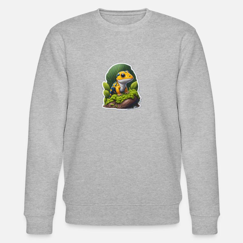 Kleiner Salamander - Stanley/Stella Unisex Bio-Sweatshirt CHANGER  - Grau meliert
