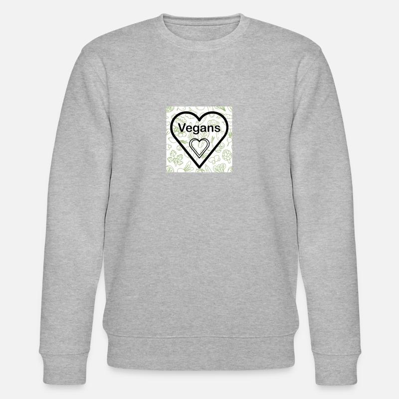 Liebe Veganer - Stanley/Stella Unisex Bio-Sweatshirt CHANGER  - Grau meliert