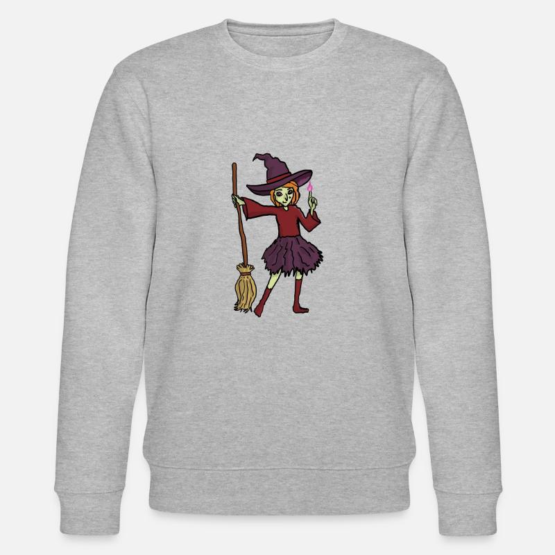 Sorcière d’Halloween - Sweat bio CHANGER Stanley/Stella Unisexe - gris chiné