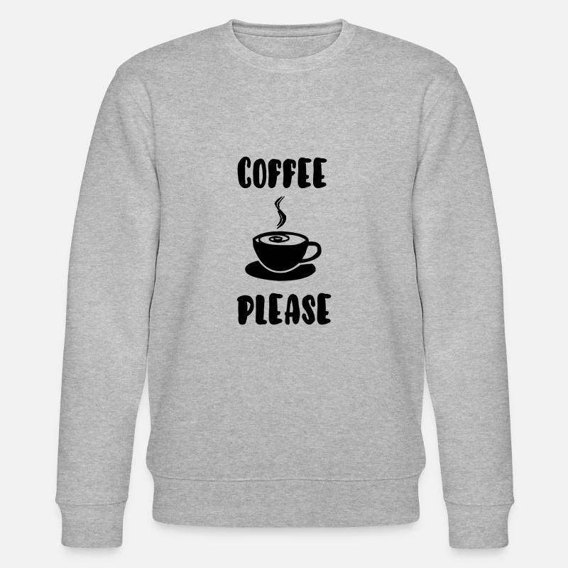 Kaffee bitte - Stanley/Stella Unisex Bio-Sweatshirt CHANGER  - Grau meliert